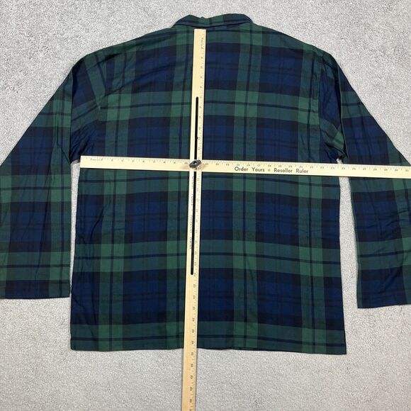 Polo Ralph Lauren Pajama Shirt Mens Large Sleepwear Plaid Comfy Cozy Cabin NWT - Picture 10 of 14